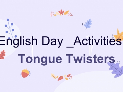 English Day_Tongue Twister Challenge