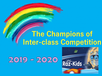 The Champions of  Raz-Kids Online Reading Programme (2019 - 2020)
