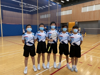 我校榮獲大嶼山區男子羽毛球校際比賽亞軍